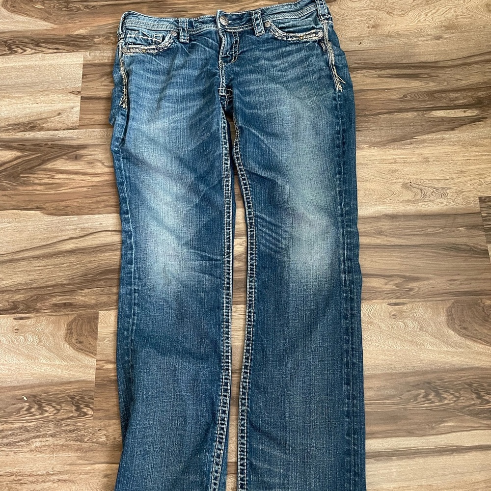 Silver Jean Co Suki Low Straight